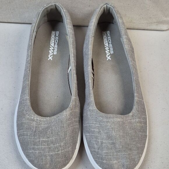 Skechers Women's 8 Gray Slip-On Shoes - Picture 2 of 7